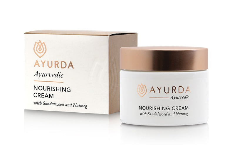 Ayurda skincare nourishing cream with sandalwood and nutmeg