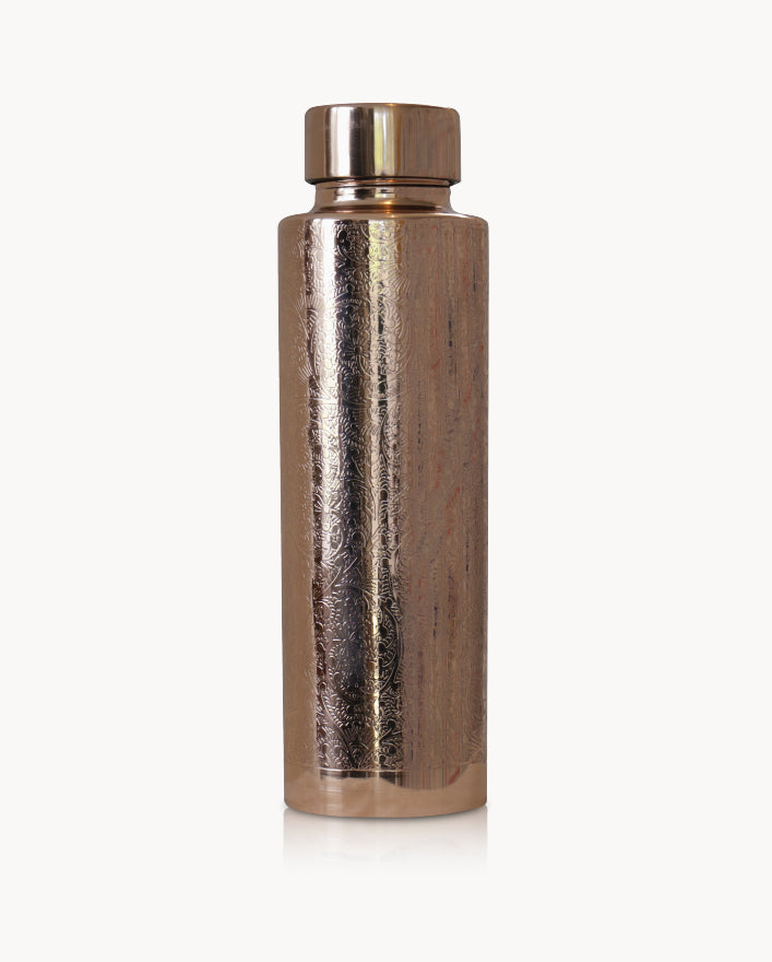 Copper Water Bottle - Patterned