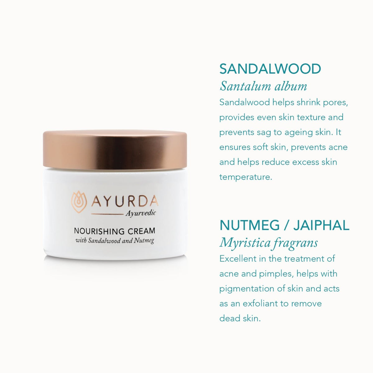 Nourishing Cream with Sandalwood and Nutmeg