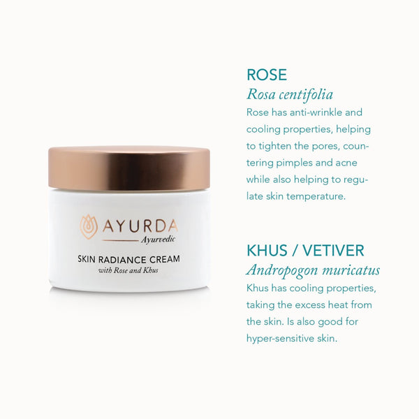 Skin Radiance Cream with Rose and Khus