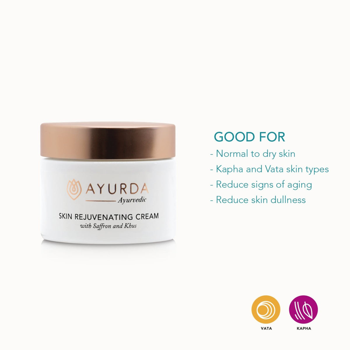 Skin Rejuvenating Cream with Saffron and Khus