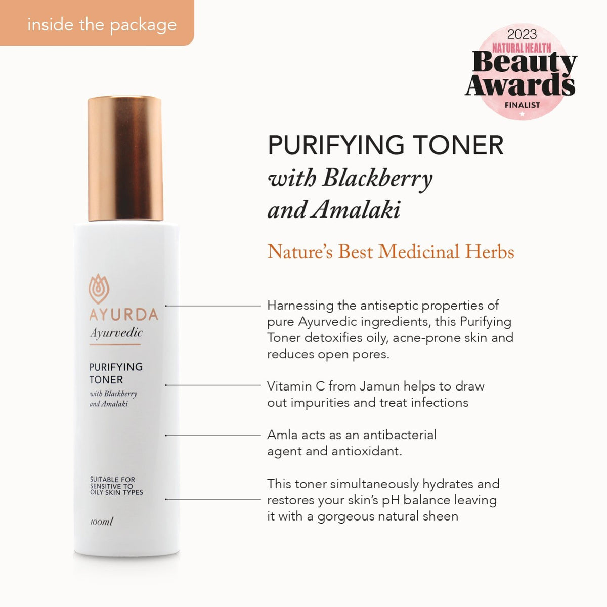 Purifying Toner with Blackberry and Amalaki