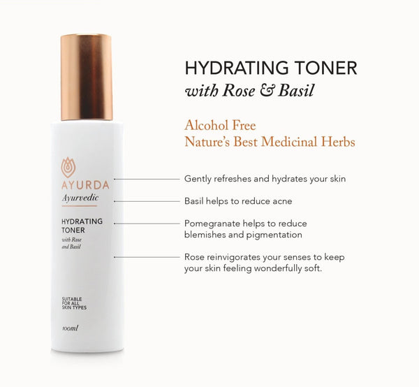 Hydrating Toner with Rose and Basil