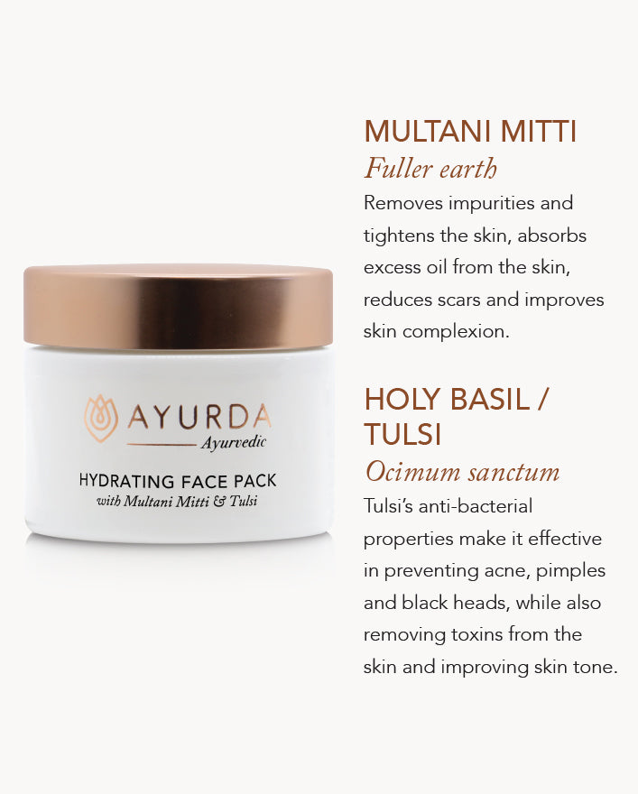 Hydrating Face Pack with Multani Mitti & Tulsi