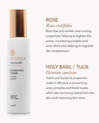 Hydrating Toner with Rose and Basil