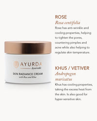 Skin Radiance Cream with Rose and Khus