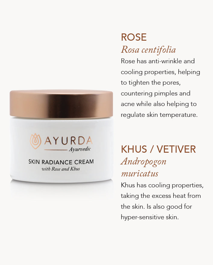 Skin Radiance Cream with Rose and Khus