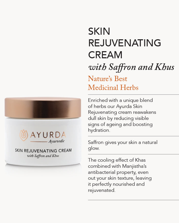 Skin Rejuvenating Cream with Saffron and Khus