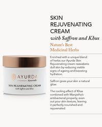 Skin Rejuvenating Cream with Saffron and Khus