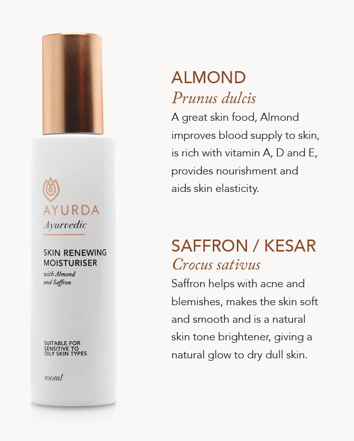 Skin Renewing Moisturiser with Almond and Saffron