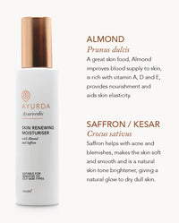 Skin Renewing Moisturiser with Almond and Saffron